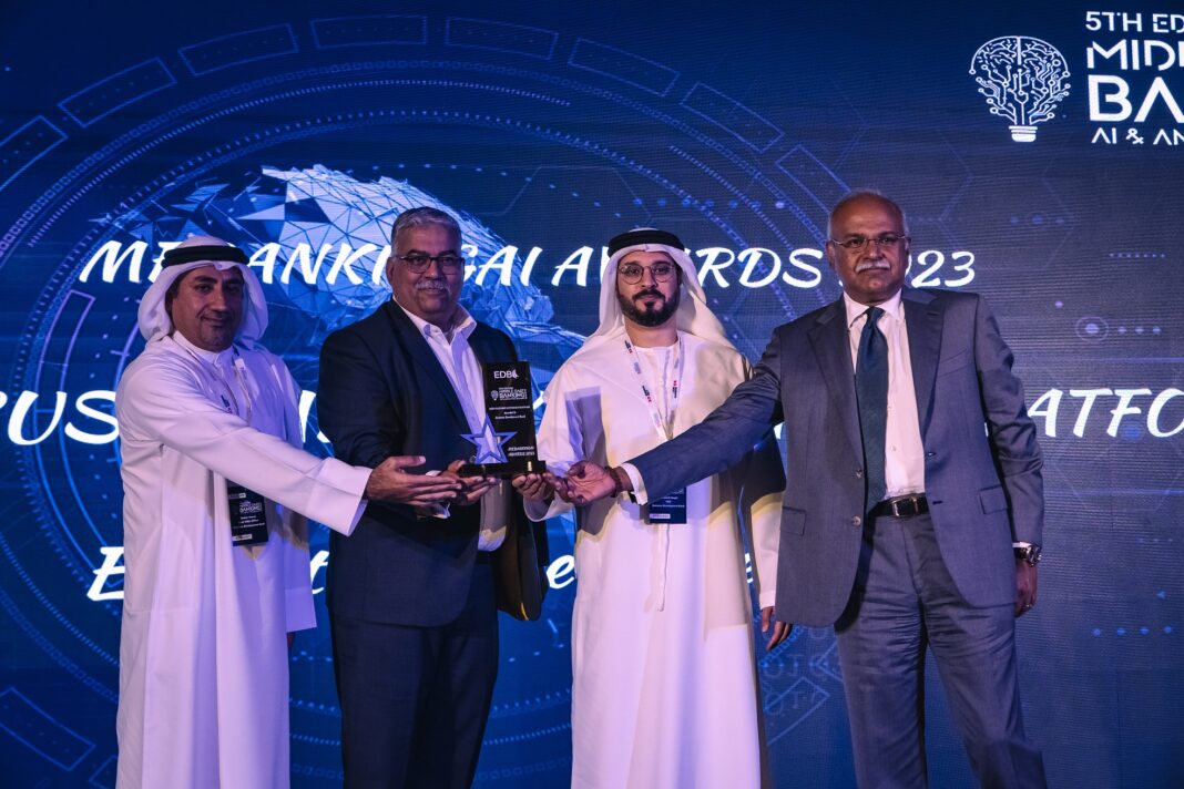 During the Awarding Ceremony _ Middle East Banking AI & Analytics Summit
