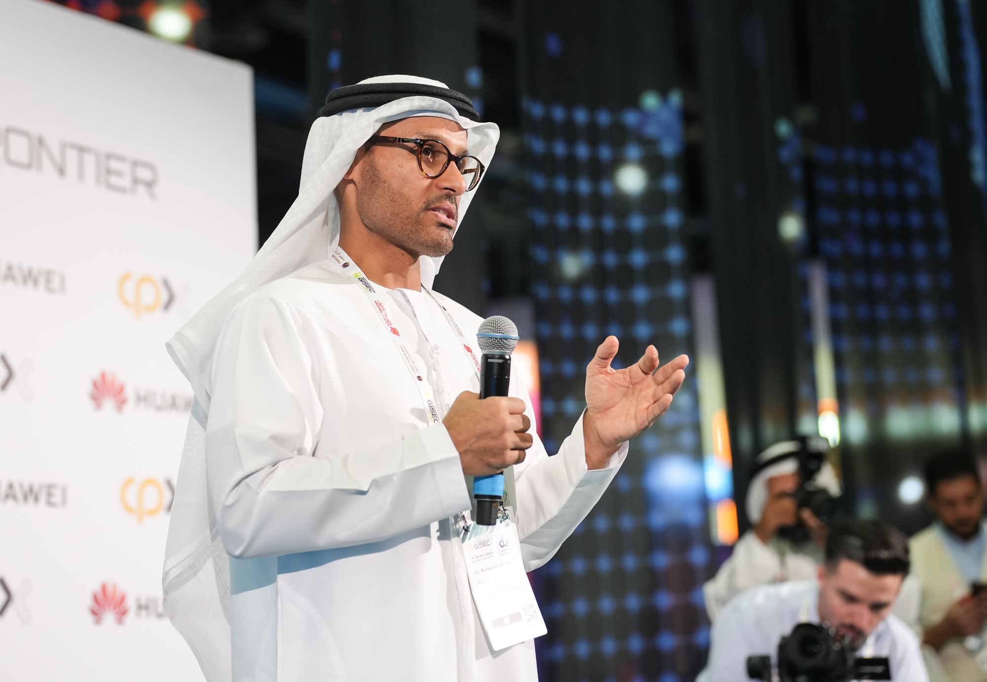 H.E. Dr. Mohamed Al-Kuwaiti, Head of the UAE Cybersecurity Council, at the CISO Circle, GISEC Global 2023