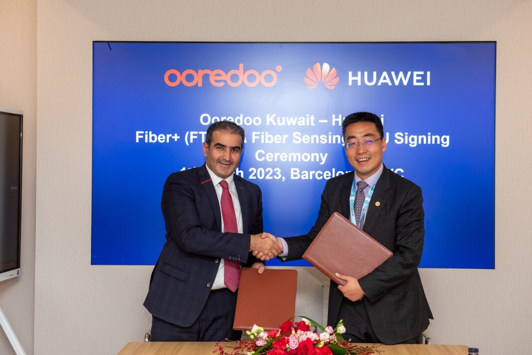 Ooredoo-and-Huawei-sign-agreement-to-jointly-develop-fiber-optic-sensing-smart-solution